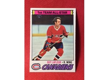 1977-78 Topps Guy Lafleur Hockey Card #200