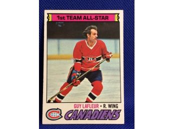 1977-78 Topps Guy Lafleur NHL Hockey Card