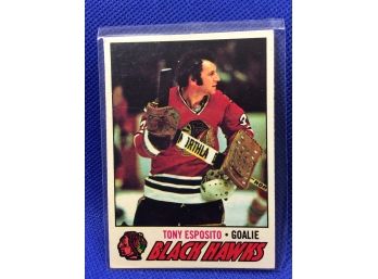 1977-78 Topps Tony Esposito Hockey Card