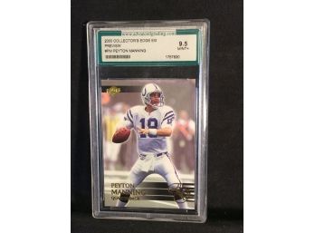 2000 Collector's Edge EG Preview Peyton Manning Graded 9.5 Card