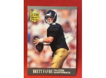 1991 Fleer Ultra Draft Picks Brett Favre Rookie Card #283