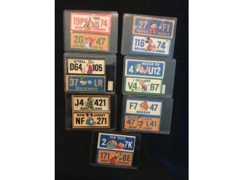 Vintage Disney License Plate Stickers