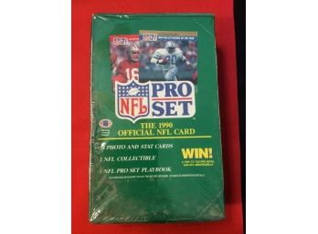 1990 Pro Set Football Sealed Wax Box