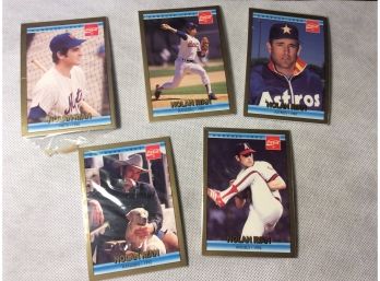 5 Donruss Coca Cola 1992 Baseball Card Sealed Packs With Nolan Ryan On Top