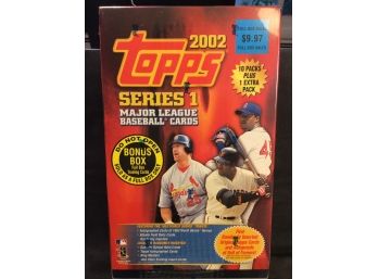 2002 Topps Sealed Blaster Box With 11 Packs