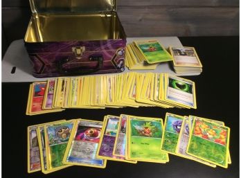 Pokemon Metal Lunchbox Filled With Pokemon Cards Including Foil Cards