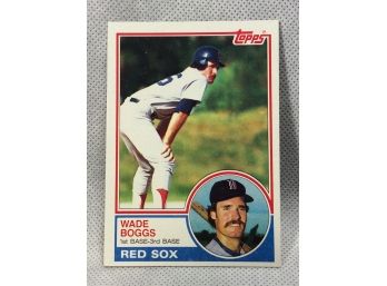 1983 Topps Wade Boggs Rooke Card