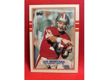 1989 Topps Joe Montana Card