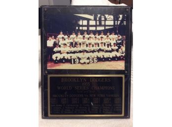 Brooklyn Dodgers 1955 World Champions Plaque #2