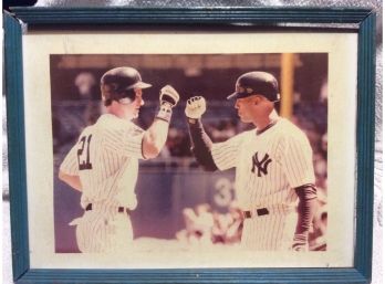 Paul O'Neill/david Justice New York Yankees Framed Picture