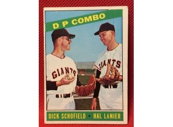 1966 Topps Dick Schofield & Hal Lanier D.p. Combo Card #156