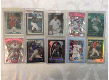 10 Assorted Short Print Numbered Baseball Cards