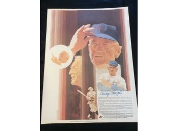 Coca Cola Casey Stengel New York Mets 24 X 18 Poster #1