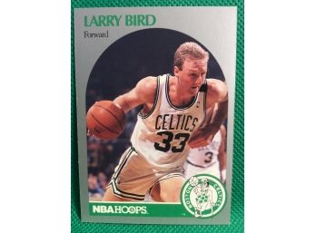 1990-91 NBA Hoops Larry Bird Card #39