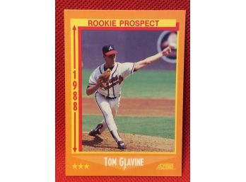 1988 Score Tom Glavine Rookie Prospect Card #638