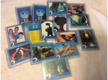 1982 ET Trading Cards Lot Of 15 In Top Loaders