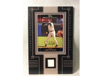 2007 Topps Derek Jeter Authentic Jersey Card