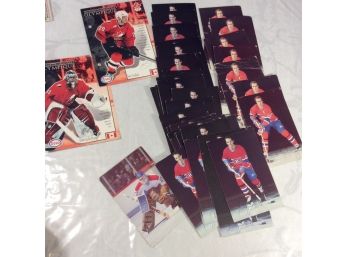 Vintage Montreal Canandiens Oversized Hockey Card Lot