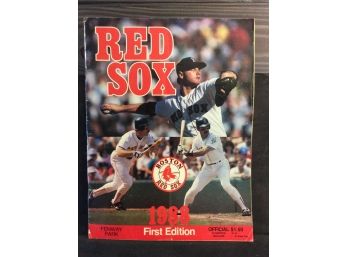 1988 Boston Red Sox First Edition Scorebook Magazine