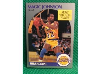 1990-01 NBA Hoops Magic Johnson MVP Card