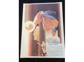 Coca Cola Casey Stengel New York Mets 24 X 18 Poster #3