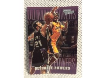 2001 Upper Deck  Ultimate Victory Kobe Bryant Ultimate Powers Insert Card #U8