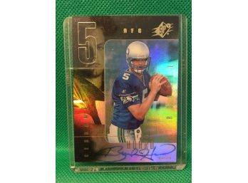 1999 Upper Deck SPx Football Brock Huard Autographed Card 1736/1999