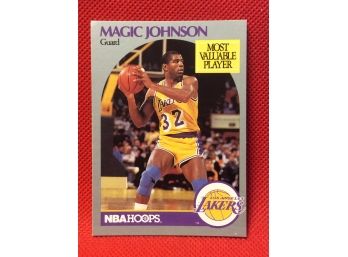 1990-91 NBA Hoops Magic Johnson Card #157