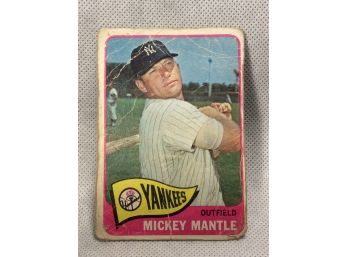 1965 Topps Mickey Mantle Card #350