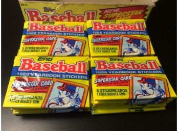 1988 Topps Baseball Stickers Boxt Of 20 Unopened Packs