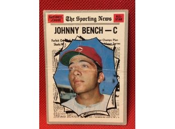 1970 Topps Johnny Bench All Star Card #464