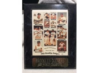 Brooklyn Dodgers 1955 World Champions Plaque #1