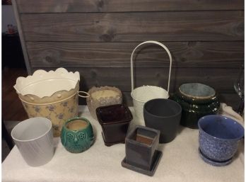 Assortment Of Planters/Vases For Home And Garden