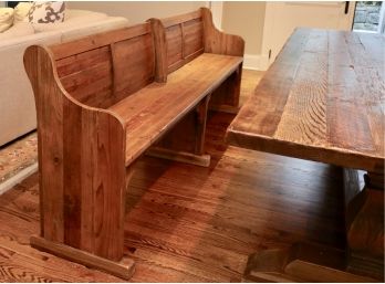 Custom Made Reclaimed Wood Church Pew Bench