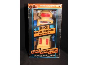 Vintage Galactic Battery Operated Toy Robot In Original Box