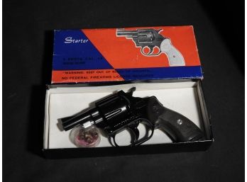 Working Vintage Starter Pistol Cap Gun In Original Box - Cannot Fire Real Bullets Just Caps