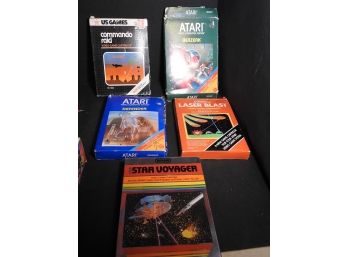 Atari Video Game Lot In Original Boxes