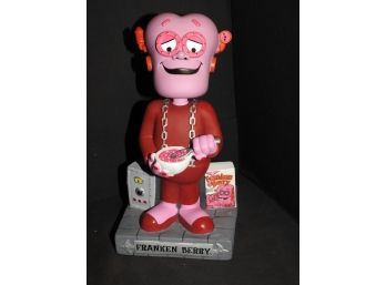 Large 12 Inch Franken Berry Monster Advertising Bobble Head