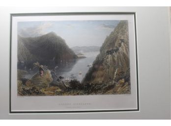 1837 Bartlett Hand Colored Engraving - Hudson Highlands