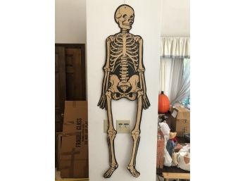 Vintage Die Cust Jointed Skeleton Decoration