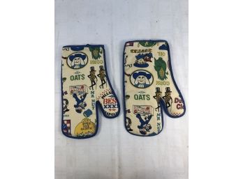 Vintage Quaker Oats, Cracker Jack's Oven Mitts