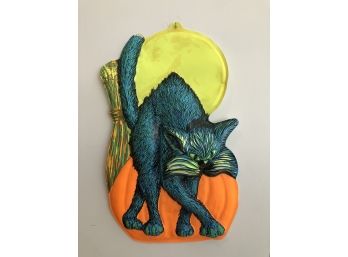 Vintage Plastic Three-dimensional Cat Decoration