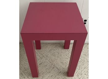 Pink Laminate Side Table