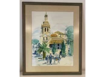 Framed & Signed Watercolor