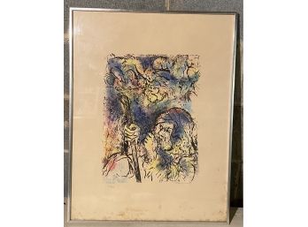 Pencil Signed And Numbered Colored Lithograph