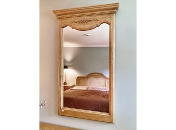 Hardwood Mirror With Floral Detail