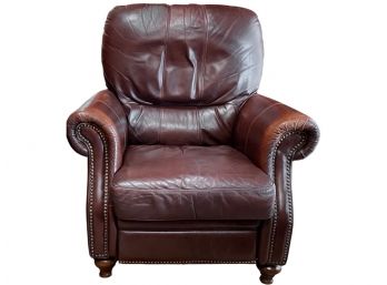 Ethan Allen Leather Recliner Chair With Nailhead Rivet Details (2 Of 2)