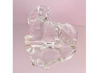 Baccarat Crystal Unicorn Paperweight