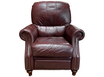 Ethan Allen Leather Recliner Chair With Nailhead Rivet Details (1 Of 2)