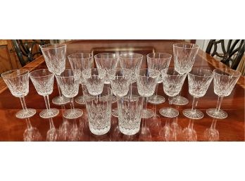 Waterford Crystal Stemware & Glasses - Set Of 17